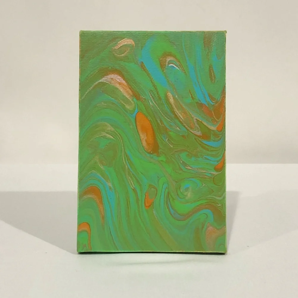 Abstract Acrylic Pour Canvas Art